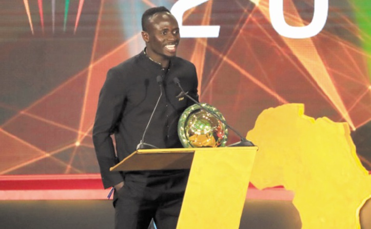 Sadio Mané meilleur joueur africain de l’année Sadio Mané meilleur joueur africain de l’année