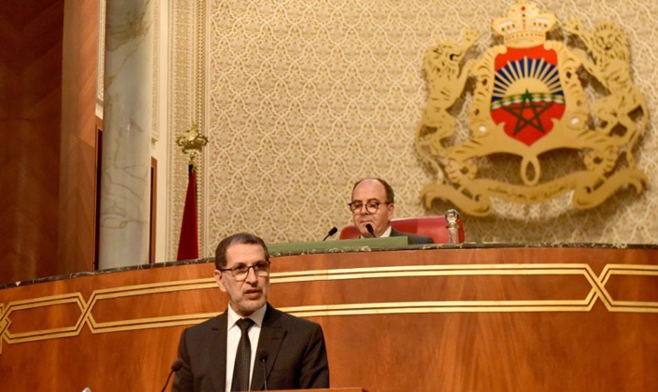 Dans son intervention lors de la séance mensuelle consacrée à la politique générale à la Chambre des conseillers Dans son intervention lors de la séance mensuelle consacrée à la politique générale à la Chambre des conseillers