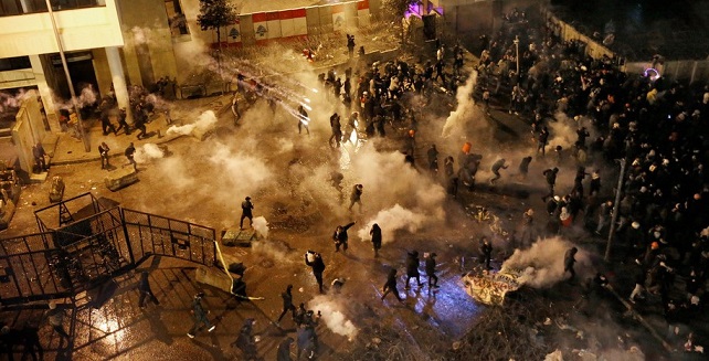 Nouvelles violences à Beyrouth  au 100ème  jour de la contestation