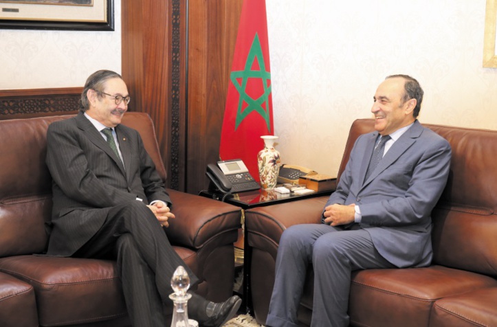 Habib El Malki reçoit Augusto Santos Silva et Ricardo Díez-Hochleitner Rodríguez Habib El Malki reçoit Augusto Santos Silva et Ricardo Díez-Hochleitner Rodríguez