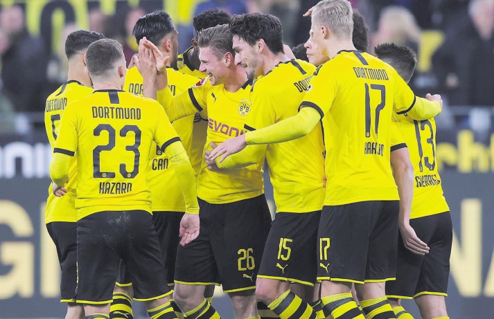 Le "Mur jaune" de Dortmund, "gigantesque monstre" qui attend le PSG Le "Mur jaune" de Dortmund, "gigantesque monstre" qui attend le PSG
