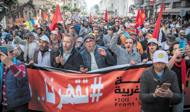 Manifestation à Casablanca contre les inégalités sociales