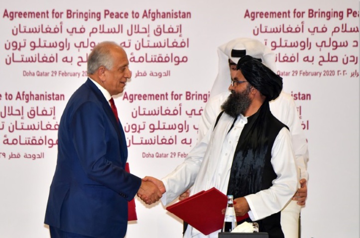 Khalilzad-Baradar, les négociateurs de l'accord américano-talibans Khalilzad-Baradar, les négociateurs de l'accord américano-talibans