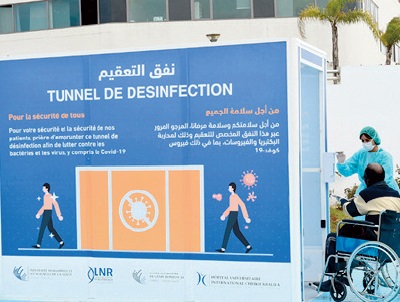 Interdiction des passages de désinfection des personnes Interdiction des passages de désinfection des personnes