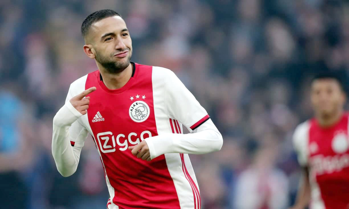 Hakim Ziyech meilleur joueur de l’Ajax