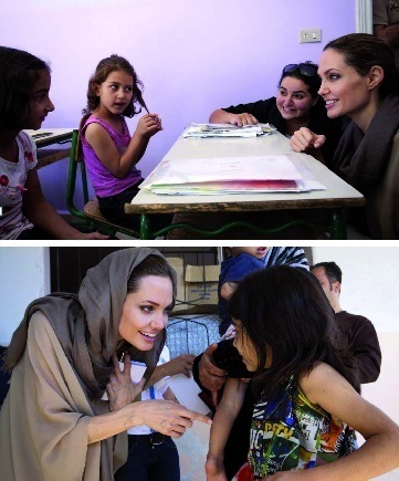 People : Angelina Jolie aux côtés des réfugiés syriens People : Angelina Jolie aux côtés des réfugiés syriens