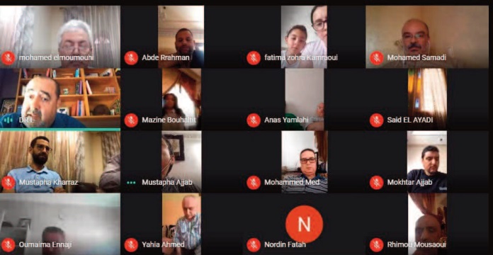 Driss Lachguar lors d'une réunion à distance avec les membres du Conseil national de la région de Tanger-Tétouan Al-Hoceima Driss Lachguar lors d'une réunion à distance avec les membres du Conseil national de la région de Tanger-Tétouan Al-Hoceima