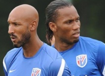 Drogba et Anelka dans le flou Drogba et Anelka dans le flou