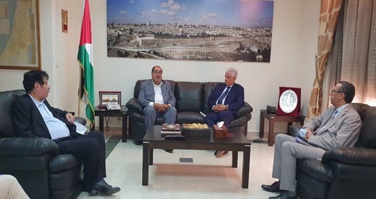 ​Visite de soutien et de solidarité du Premier secrétaire à l’Ambassadeur de Palestine à Rabat