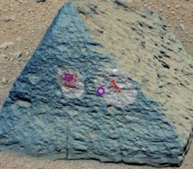 La première roche analysée par le robot Curiosity est inhabituelle sur Mars La première roche analysée par le robot Curiosity est inhabituelle sur Mars