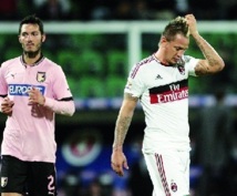Calcio : Milan force le nul à Palerme Calcio : Milan force le nul à Palerme