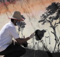 ​Des fresques murales égaient la kasbah de Bni Ammar