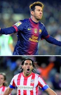 Quand le Barça et l’Atletico s’affrontent : Messi et Falcao se défient Quand le Barça et l’Atletico s’affrontent : Messi et Falcao se défient