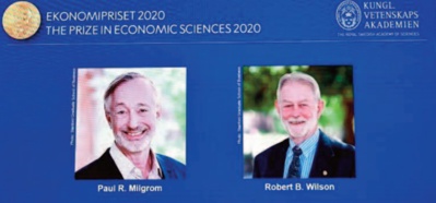 Le Nobel d'économie aux Américains Paul Milgrom et RobertWilson, experts des enchères