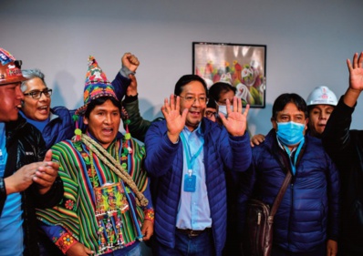 Luis Arce, vainqueur de la présidentielle en Bolivie