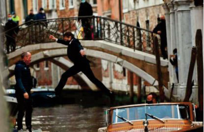 Sur les canaux de Venise,Tom Cruise masqué pour Mission impossible