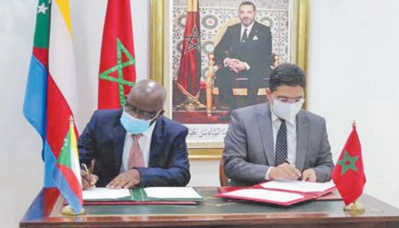 Cinq accords maroco-comoriens signés à Rabat Cinq accords maroco-comoriens signés à Rabat