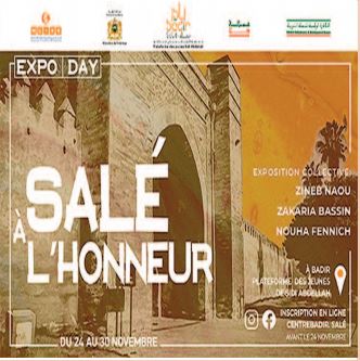 Vernissage à Salé d’ une exposition collective d’ art contemporain autour du patrimoine marocain