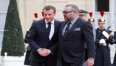 S.M le Roi souhaite prompt rétablissement au Président de la République française