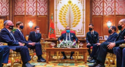 S.M le Roi reçoit le conseiller principal du président Trump et la délégation israélienne qui l'accompagne S.M le Roi reçoit le conseiller principal du président Trump et la délégation israélienne qui l'accompagne