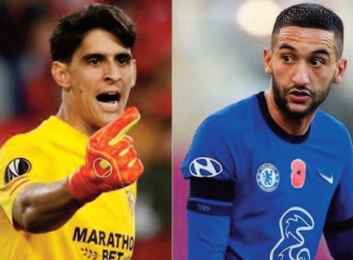 Bounou et Ziyech en lice pour le prix de "Joueur maghrébin de l'année" Bounou et Ziyech en lice pour le prix de "Joueur maghrébin de l'année"