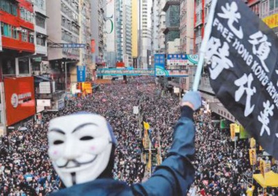 Manifestations pro-démocratie à Hong kong