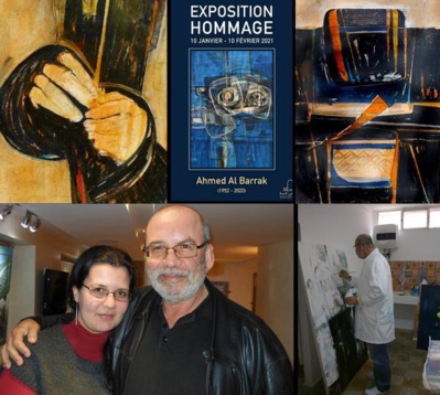 Vernissage à Tanger de l’ exposition hommage à feu Ahmed Al Barrak