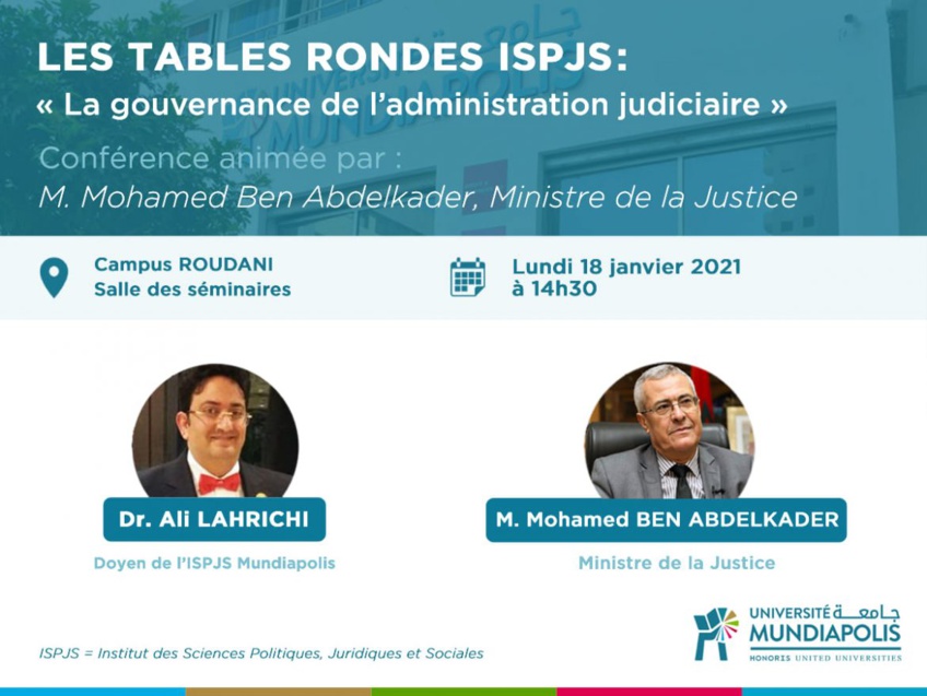 Mohamed Benabdelkader invité des tables rondes de l'ISPJS Mohamed Benabdelkader invité des tables rondes de l'ISPJS