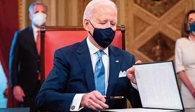 Joe Biden marque la rupture avec Trump à son arrivée à la Maison Blanche Joe Biden marque la rupture avec Trump à son arrivée à la Maison Blanche