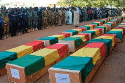 Dix soldats tués dans l'attaque jihadiste la plus meurtrière contre l'armée malienne en 2021 Dix soldats tués dans l'attaque jihadiste la plus meurtrière contre l'armée malienne en 2021