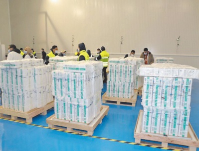 Sept millions de doses de vaccins réceptionnés Sept millions de doses de vaccins réceptionnés