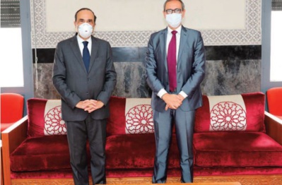 Habib El Malki s ’ entretient avec le représentant résident du Fonds des Nations unies pour la population Habib El Malki s ’ entretient avec le représentant résident du Fonds des Nations unies pour la population