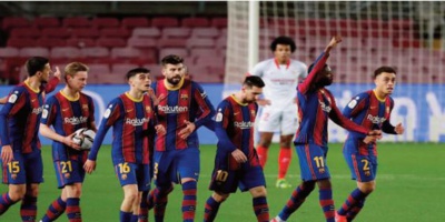 Le Barça réussit sa remontada contre Séville Le Barça réussit sa remontada contre Séville
