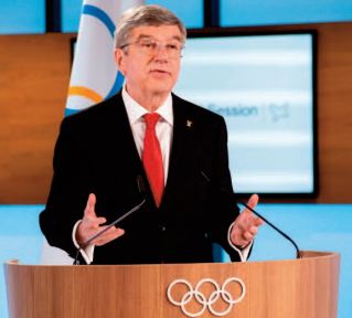 Réélu à la tête du CIO,Thomas Bach promet des JO sûrs à Tokyo