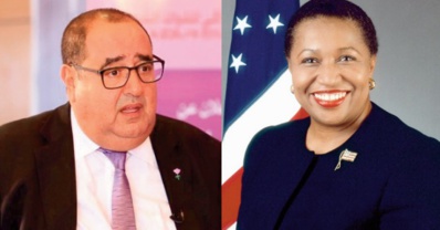 Conférence de presse de Driss Lachguar et Carol Moseley Braun, hôte de marque du Maroc et de l’USFP Conférence de presse de Driss Lachguar et Carol Moseley Braun, hôte de marque du Maroc et de l’USFP