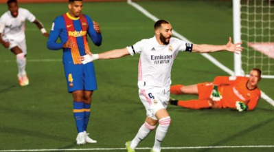 Le Real s ’ offre le Barça et la pole position Le Real s ’ offre le Barça et la pole position