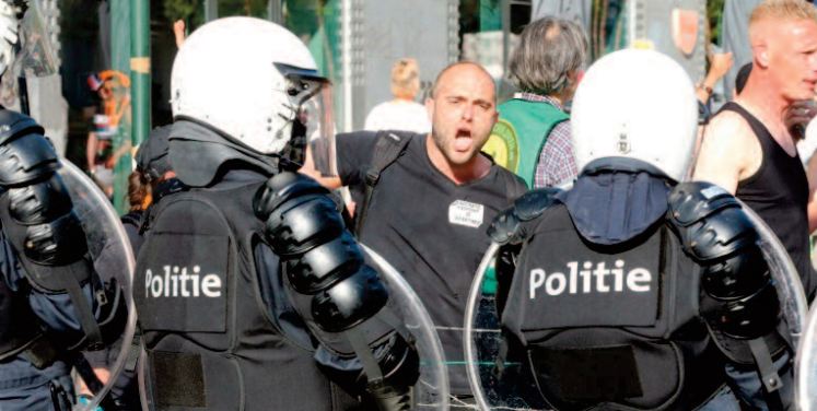 Nouvelle manifestation contre les restrictions anti-Covid à Bruxelles