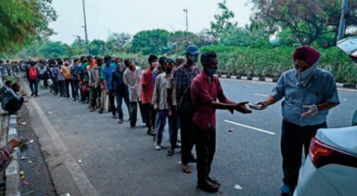 La pandémie a provoqué une crise alimentaire pour des millions de personnes en Inde La pandémie a provoqué une crise alimentaire pour des millions de personnes en Inde