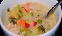 Recette : Soupe d’avoine aux champignons et poulet