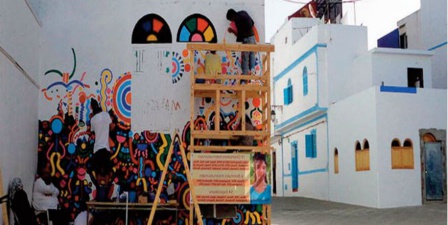Les fresques murales du Moussem d’Asilah redonnent vie à la cité des arts Les fresques murales du Moussem d’Asilah redonnent vie à la cité des arts