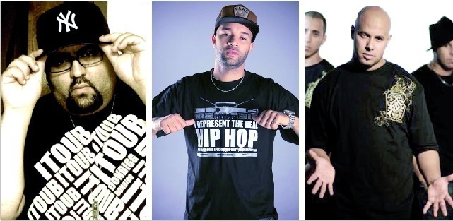 Don Bigg, Masta Flow et Fnaïre sur scène à Ben M’sick et Bernoussi Don Bigg, Masta Flow et Fnaïre sur scène à Ben M’sick et Bernoussi