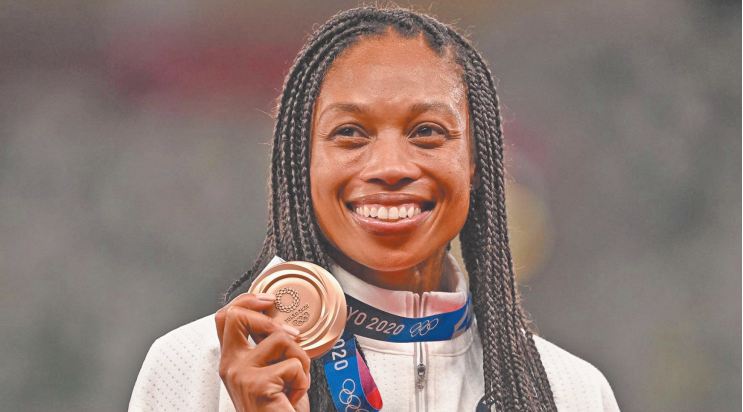 Allyson Felix, championne à plus d' un titre Allyson Felix, championne à plus d' un titre