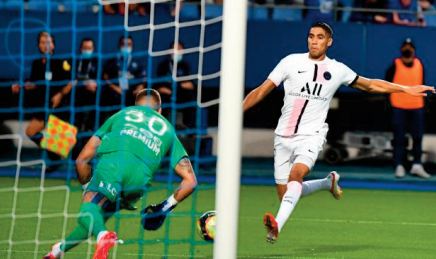Hakimi ouvre le compteur des buts du PSG en Ligue 1 Hakimi ouvre le compteur des buts du PSG en Ligue 1