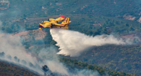 Le feu de forêt presque sous contrôle dans la province de Chefchaouen Le feu de forêt presque sous contrôle dans la province de Chefchaouen