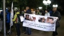 Marche de proches d’otages français au Sahel Marche de proches d’otages français au Sahel