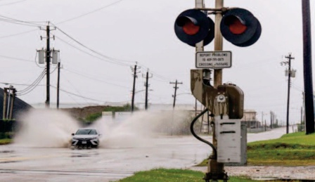 L'ouragan Nicholas touche terre au Texas L'ouragan Nicholas touche terre au Texas