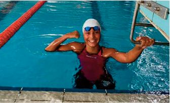 Participation de Ghita El Mouatarif à la Coupe Comen de natation