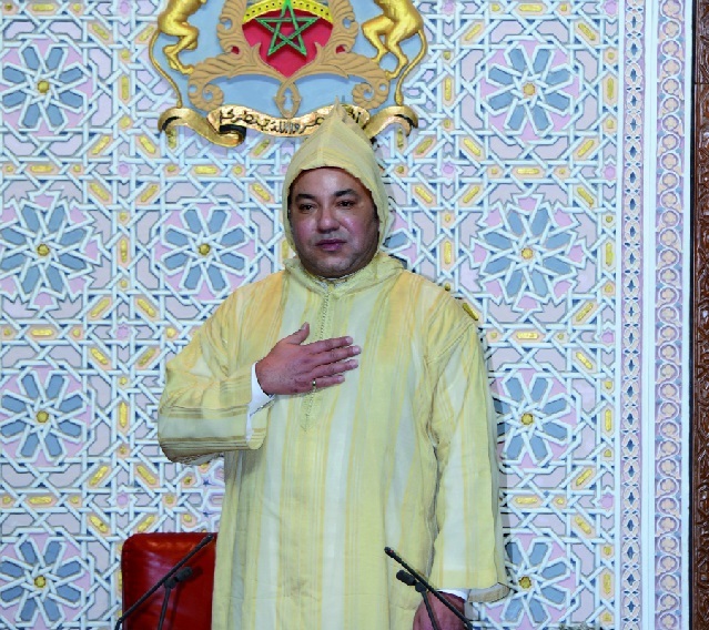 S.M le Roi Mohammed VI à l’ouverture de la session parlementaire