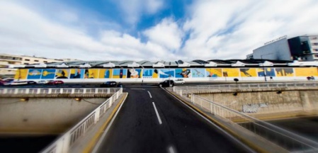 Présentation d’ une fresque murale géante à Casablanca