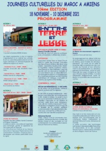 Du 18 Novembre au 10 décembre: Journée culturelles du Maroc à Amiens Du 18 Novembre au 10 décembre: Journée culturelles du Maroc à Amiens